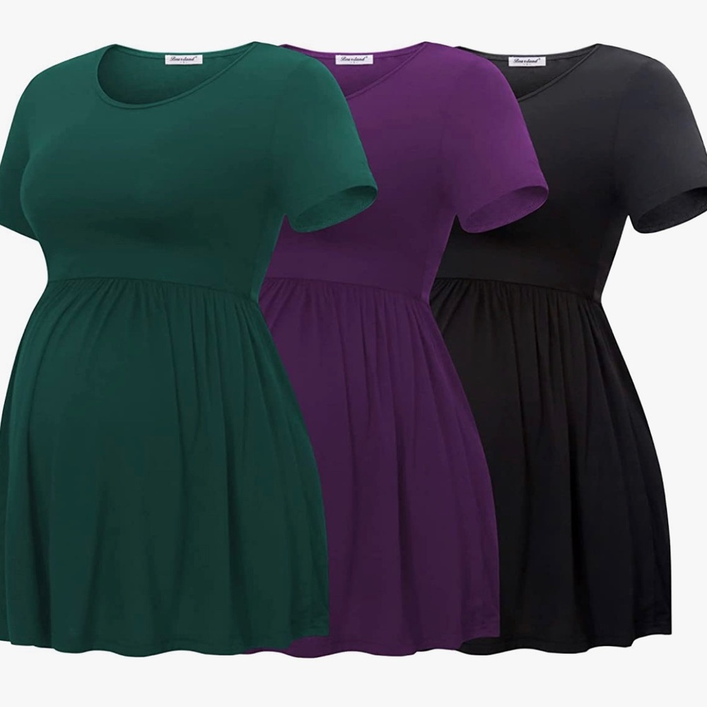 3 Babydoll Maternity Tees